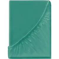 Spannbettlaken "Single Jersey" aus Bio-Baumwolle 140-160 x 200 cm, petrol – Produktbild 1 von 1