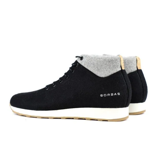 SORBAS SORBAS '46 Sneaker aus recycelter Merinowolle, Black/grey (schwarz), – Produktbild 4 von 4