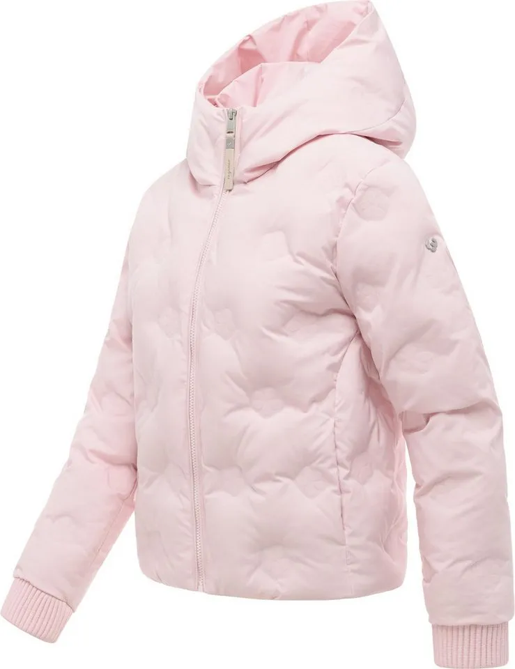 ragwear ragwear Outdoorjacke Lynnox Embossed Y Leichte Winterjacke mit Kapuze, wasserdicht und winddicht, Rosa, – Produktbild 3 von 5