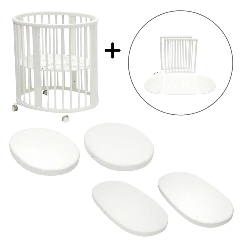 Stokke Stokke Sleepi Kinderbett- und Babybett-Komplettset - White - White, White - white, – Produktbild 1 von 1