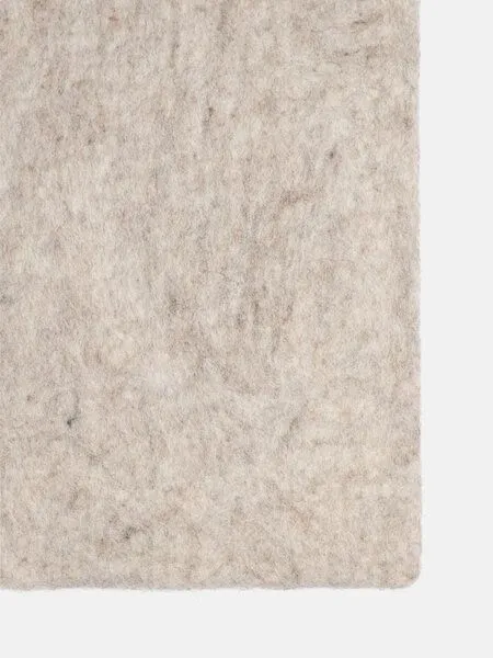 myfelt myfelt Filzteppich rechteckig, 100% reiner Schurwolle, Beige meliert (béla), – Produktbild 1 von 4
