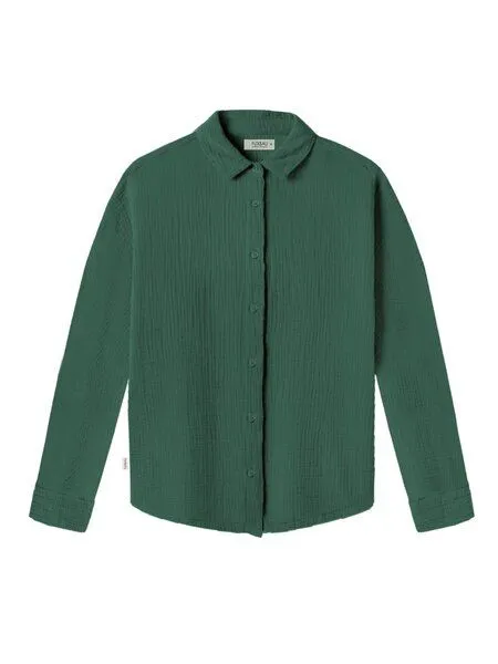 FUXBAU FUXBAU Frauen Musselinbluse, Grün, – Produktbild 3 von 4