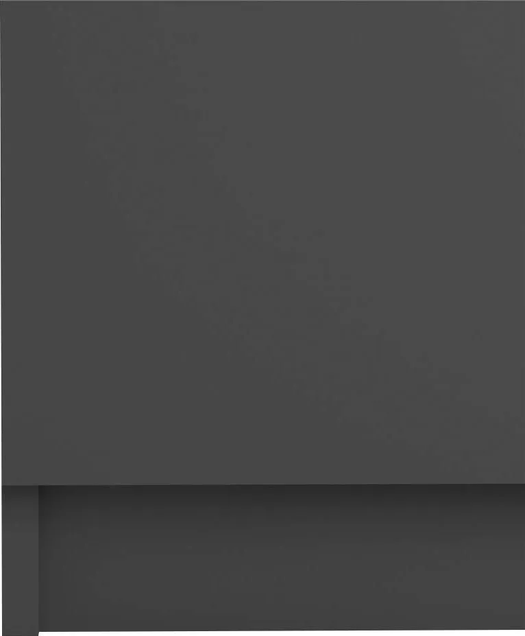 Home affaire Kommode Naia, abgerundete Schubladenkanten auf Metallgleiter, Breite 80,2 cm, Schwarz, – Produktbild 5 von 5