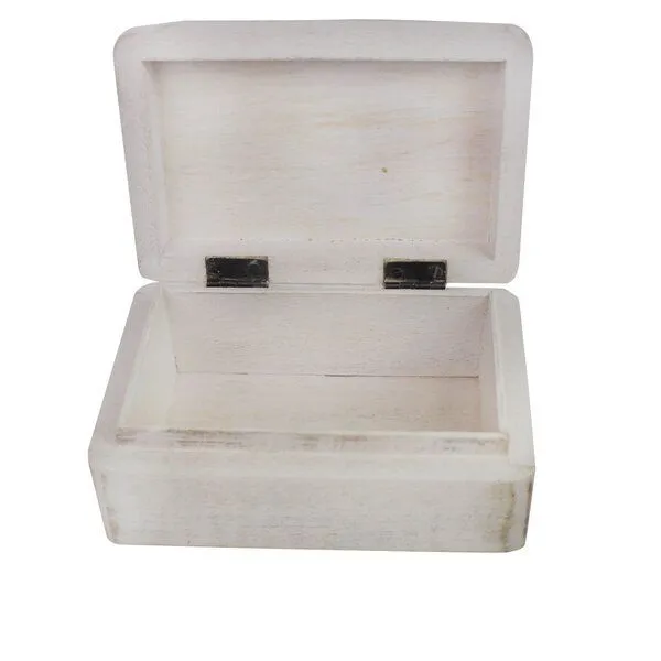 Mitienda Shop Mitienda Shop Aufbewahrungsbox aus Holz in weiß – Produktbild 4 von 7