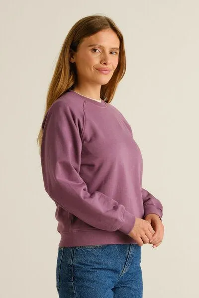 Dedicated DEDICATED Sweatshirt Ystad Base - aus Bio-Baumwolle, Berry purple (lila), – Produktbild 2 von 3