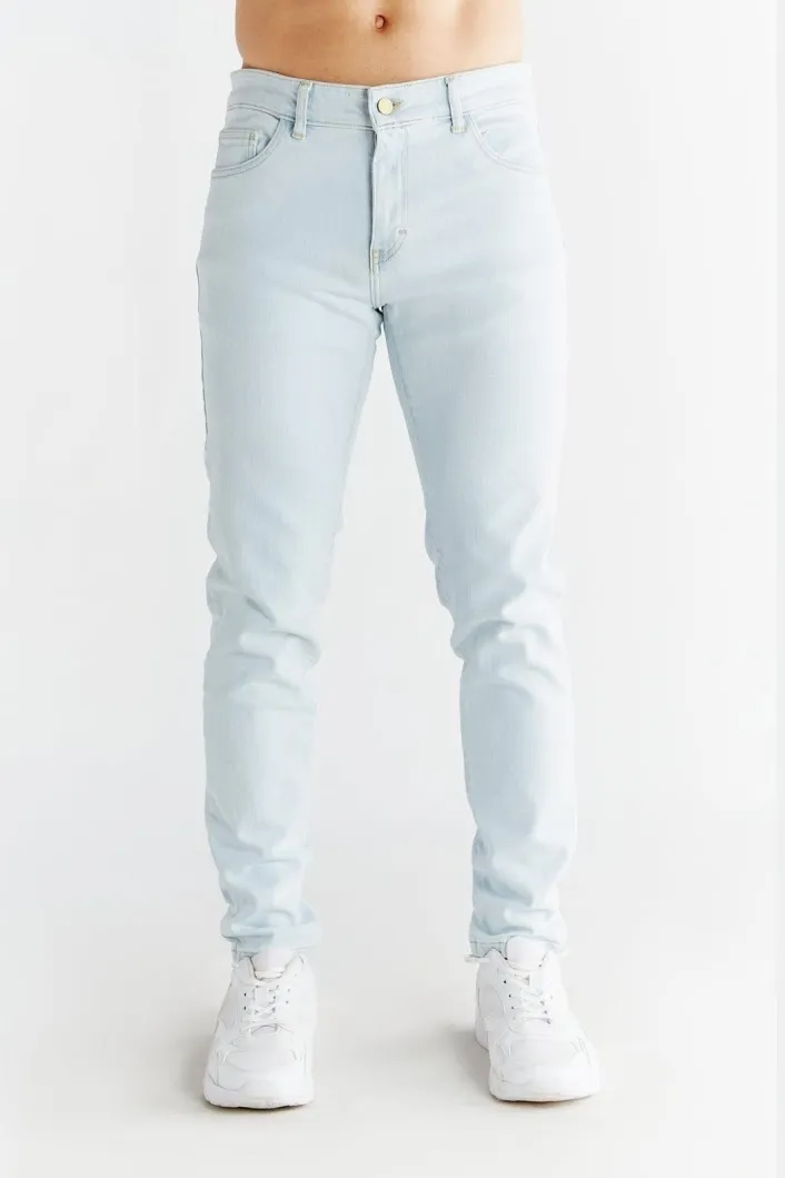 Evermind Evermind Herren vegan Jeans Slim Fit Eisblau, Extra hellblau, – Produktbild 2 von 2