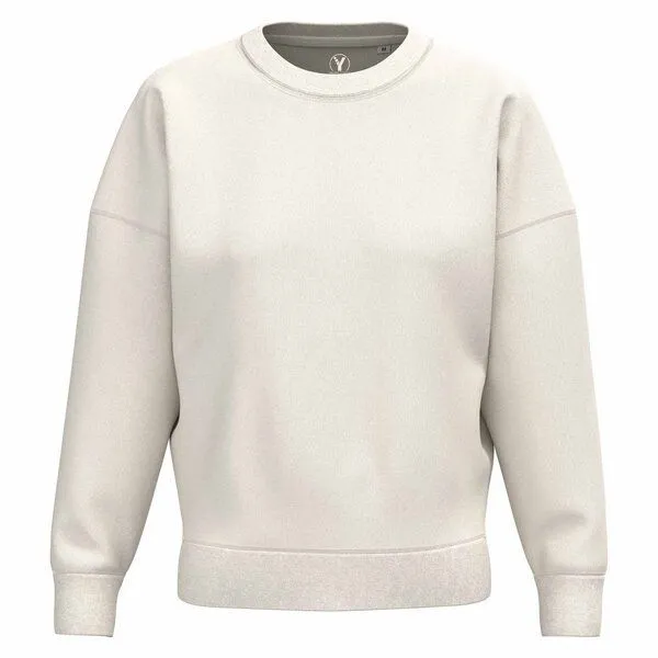 YTWOO YTWOO Damen Basic Sweatshirt, Ivory, – Produktbild 1 von 4