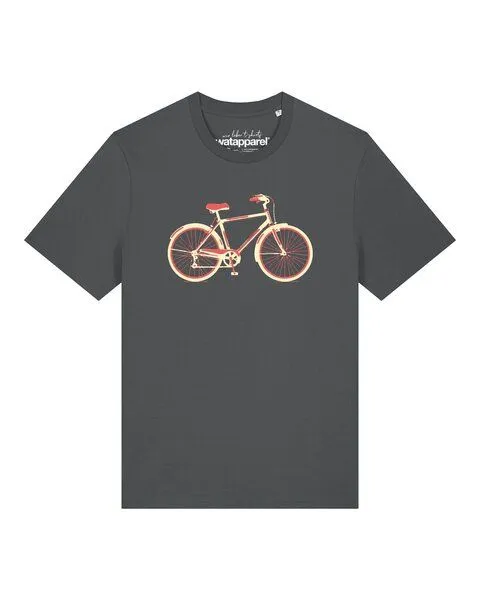 watapparel watapparel T-Shirt Unisex Red Bike, Anthracite, – Produktbild 1 von 2