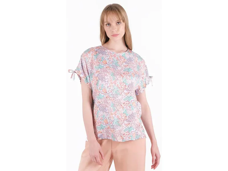 ORGANICATION ORGANICATION Bluse aus LENZING ECOVERO, Multi(multi colour flower), – Produktbild 1 von 5