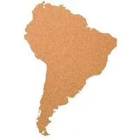 Kork Deko Kork-Deko Süd Amerika als Pinnwand aus Kork XXL ca. 83x53 cm | Umriss Südamerika – Produktbild 1 von 1