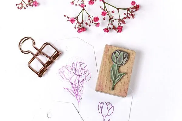 STUDIO KARAMELO STUDIO KARAMELO Stempel FRÜHLINGS BLUMEN, Osterglocke, Krokus, Tulpe – Produktbild 7 von 8