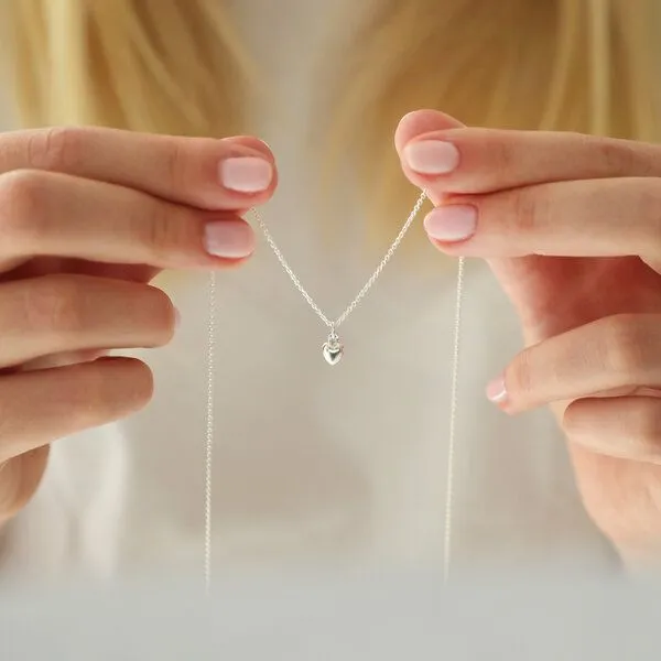 BELLYBIRD Jewellery BELLYBIRD Jewellery Halskette - kleines Herz, Anhänger/ Silber/ Silber emailliert, Silber, – Produktbild 1 von 4