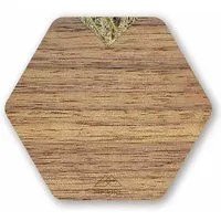 MMore MMORE Untersetzer aus Holz - Amerikanischer Nussbaum, Eichenholz und organische Materialien / 4er-Set Untersetzer, Alpenheu, – Produktbild 1 von 2