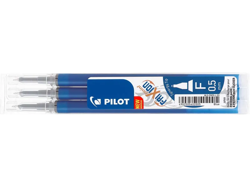 Pilot 3 Pilot Ersatzminen für Tintenroller Frixion Point BL-FRP5 blau – Produktbild 1 von 2