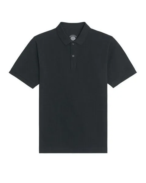 University of Soul University of Soul Unisex Polo aus Bio-Baumwolle "Quinn", Schwarz, – Produktbild 1 von 2