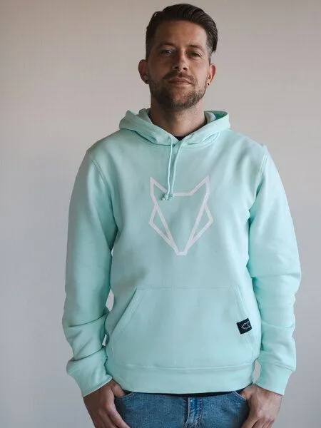 VEROIKON Unisex Fuchs-Hoodie back to Nature VEROIKON, Lagune, – Produktbild 2 von 4