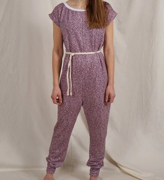 Lena Schokolade Lena Schokolade Jumpsuit Tiny, Rosa gemustert, – Produktbild 1 von 4