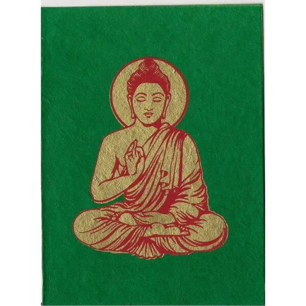 Just Be Just Be Briefkarte Buddha, Grün, – Produktbild 1 von 3