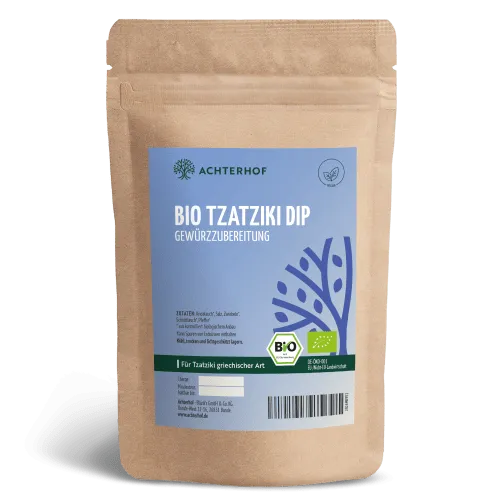 vom Achterhof Tzatziki Dip Gewürzzubereitung Bio (100g) – Produktbild 1 von 1