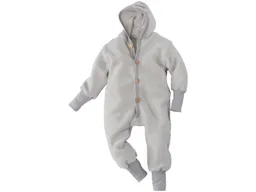 Cosilana Cosilana Baby und Kinder Kapuzenoverall Wolle-Baumwolle Fleece grau Gr.86/92 – Produktbild 1 von 1