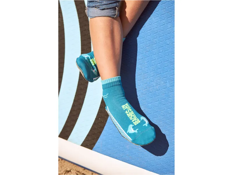 Ewers Kinder Beachies Strandsocken türkis Delfin Gr.22/24, Türkis, – Produktbild 2 von 2