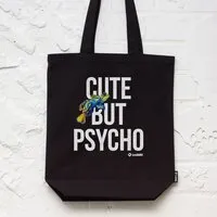 Lexi&Bö Lexi&Bö Cute but psycho Shopping Bag, Schwarz, – Produktbild 1 von 1