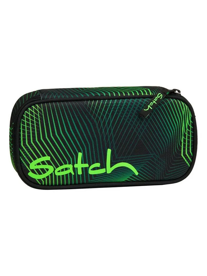 Satch Satch Federmäppchen Schlamperbox, (1-tlg), inklusive Geodreieck und Stundenplan, Schwarz, – Produktbild 2 von 7