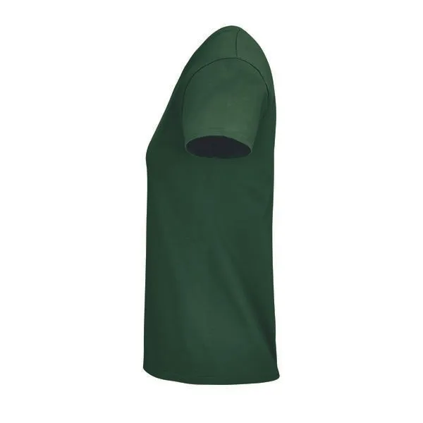 Sol's Sol's Damen T-Shirt Kurzarm Rundhals aus Bio - Baumwolle, Bottle green, – Produktbild 3 von 3