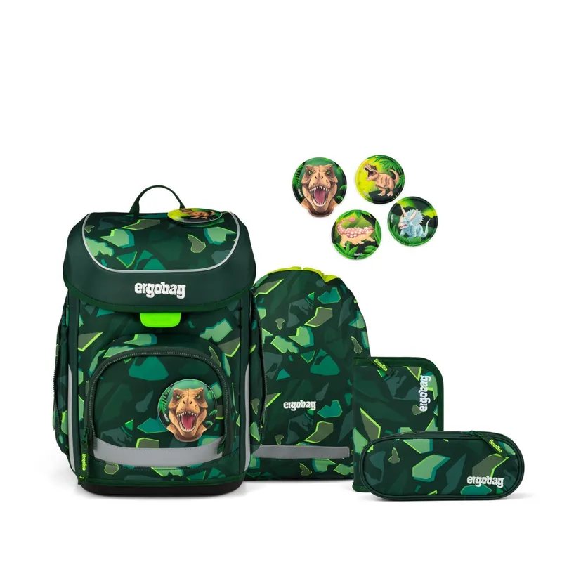 Ergobag Ergobag cubo Schulranzen, 5-teiliges Set, DinosauriBär – Produktbild 1 von 1