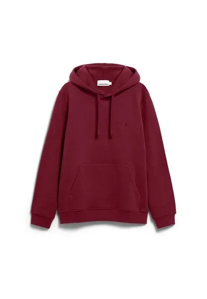 ARMEDANGELS ARMEDANGELS PAARLO FLEECE Herren Sweathoodie aus Bio-Baumwolle, Velvet red, – Produktbild 1 von 5