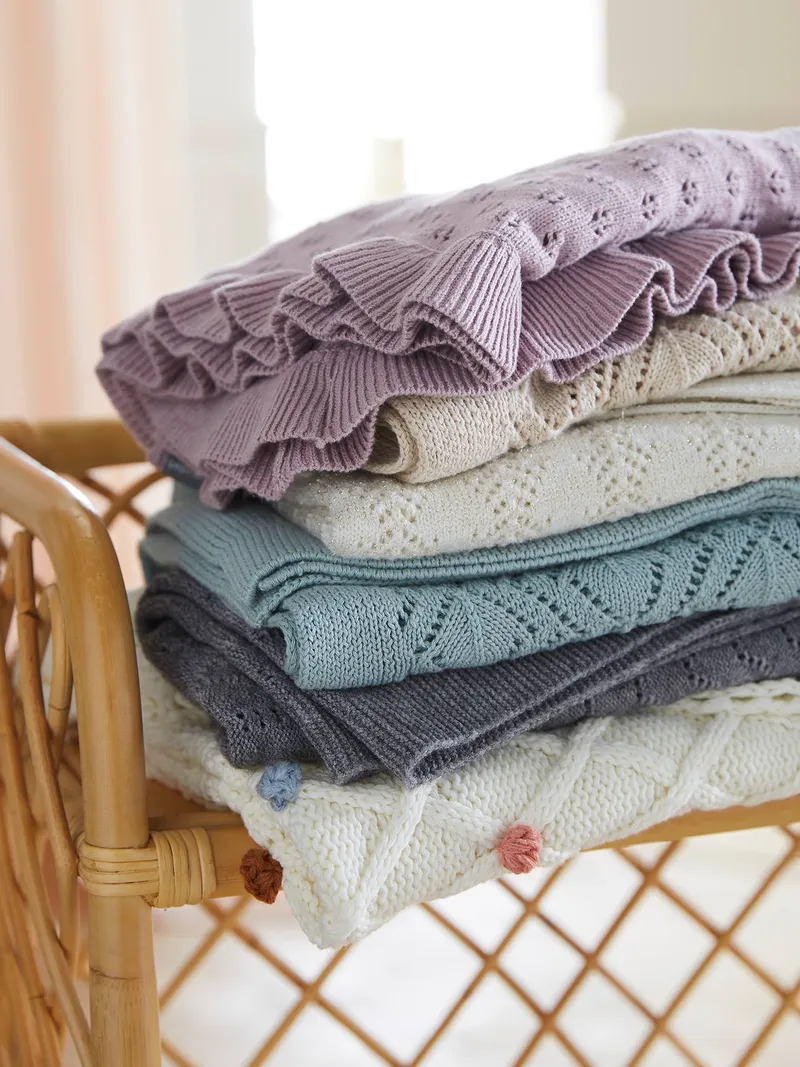 Vertbaudet Babydecke, Wollweiß, – Produktbild 2 von 4