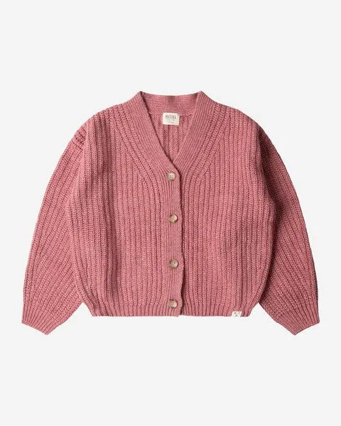 MATONA Matona Strickjacke | V-Neck Cardigan | aus Wolle und Baumwolle | GOTS-zertifiziert, Rose, – Produktbild 2 von 2
