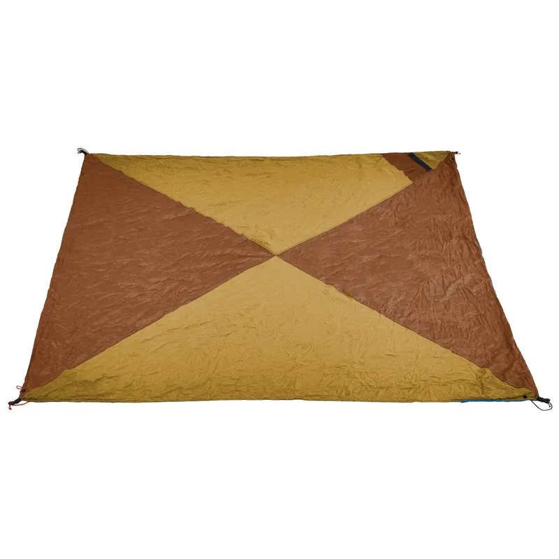 Ticket to the Moon Ticket to the Moon faltbares Strandtuch "Travel Blanket" aus schnelltrocknender Fallschirmseide, Sand/copper, – Produktbild 1 von 5