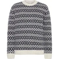 KnowledgeCotton Apparel KnowledgeCotton Apparel Strickpullover aus Lammwolle, Blue stripe, – Produktbild 1 von 1