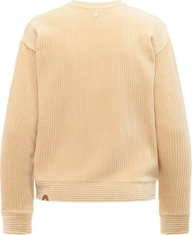 ragwear ragwear Sweatshirt Dellani Cordy Langarm Oberteil in Kord-Optik, Braun, – Produktbild 3 von 4