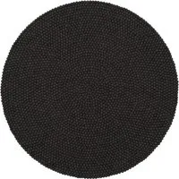 myfelt myfelt Filzkugelteppich rund, 100% Schurwolle, Anthrazit (kuno), – Produktbild 1 von 1