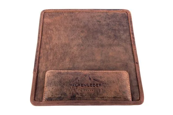Alpenleder Alpenleder Mauspad TRENTO, Old havanna, – Produktbild 2 von 4