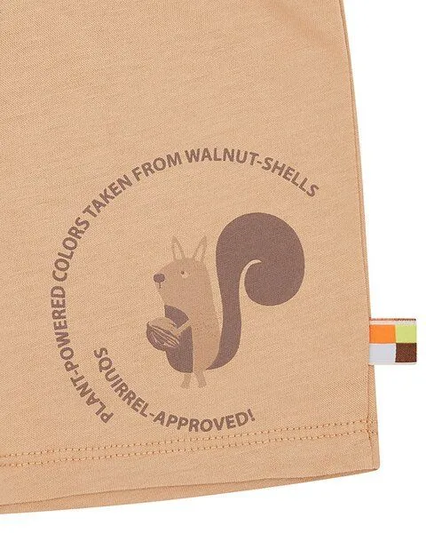 loud + proud loud + proud Babys & Kinder Short mit Pflanzenfarben gefärbt, GOTS zertifiziert, Walnut(braun), – Produktbild 3 von 3