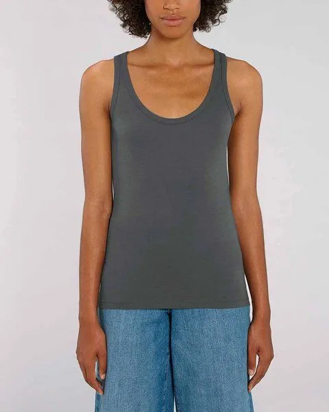 YTWOO YTWOO Damen Top aus Bio Baumwolle, nachhaltig & fair, viele Farben, Anthrazit, – Produktbild 1 von 4