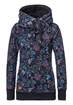 ragwear ragwear Kapuzensweatshirt GRIPY FLOWERS O mit breitem Schalkragen mit floralem allover Print – Produktbild 1 von 1