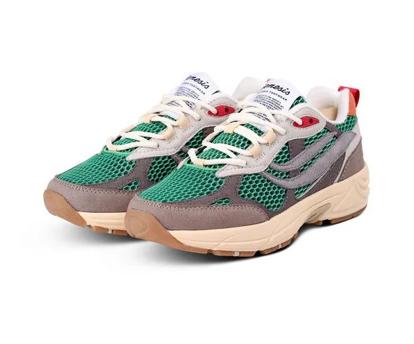 Genesis Footwear Genesis Footwear Vegane Sneaker G-Eco 99 Contra Mesh, Grey /fern, – Produktbild 1 von 4