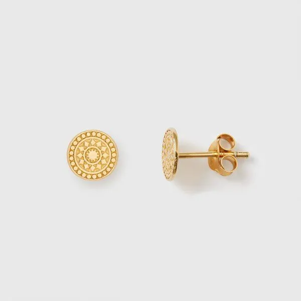 fejn jewelry fejn jewelry Ohrstecker 'ornament' - mit filigraner Ornament-Prägung, Gold, – Produktbild 1 von 2