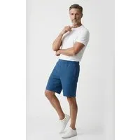 ORGANICATION ORGANICATION STEVVEN | Waffel-Shorts aus Bio-Baumwolle & recyceltem Polyester, Blue, – Produktbild 2 von 5