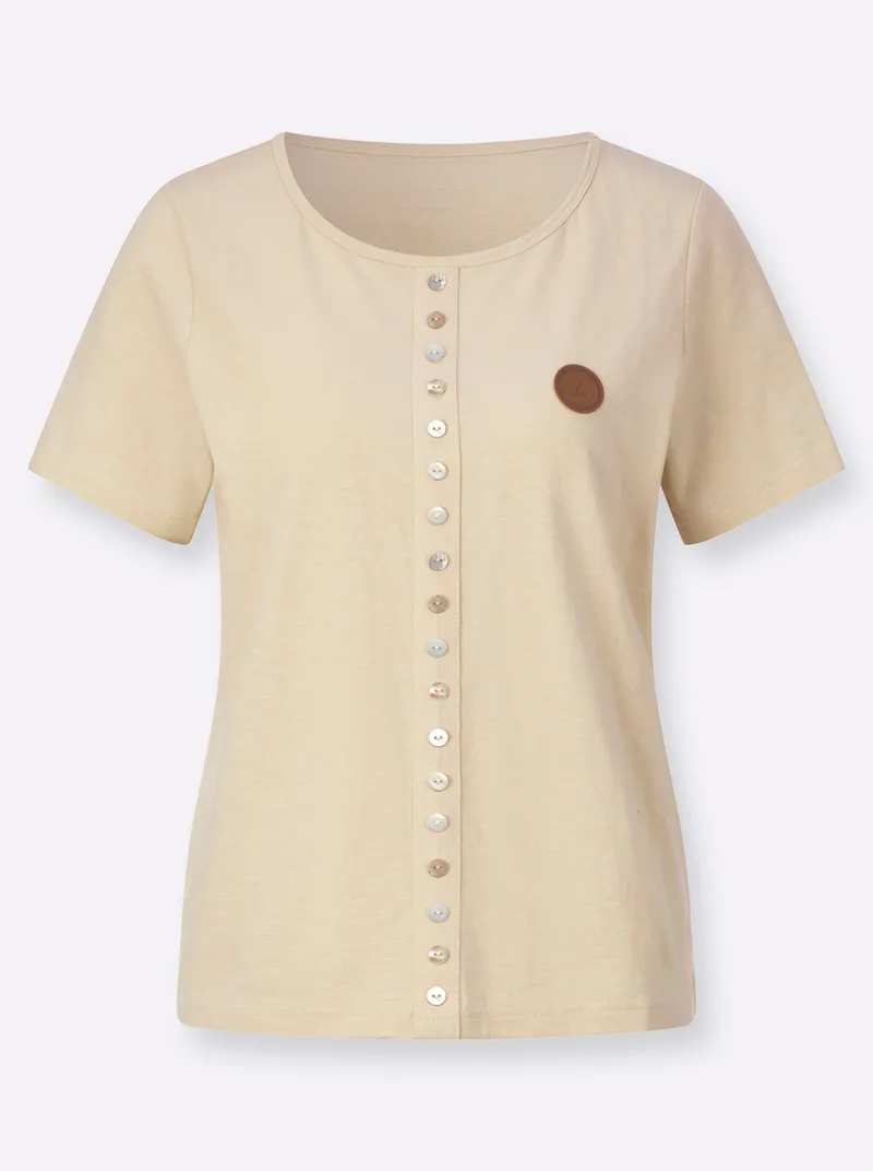 Witt Kurzarmshirt sand, Sand, – Produktbild 1 von 2