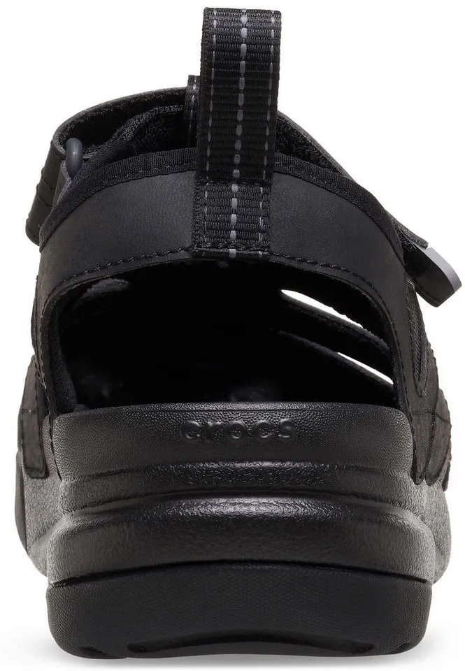 Crocs Crocs Yukon Fisherman Sandale Halbschuh, Slipper, Trekkingschuh mit praktischem Klettverschluss, Schwarz, – Produktbild 4 von 5