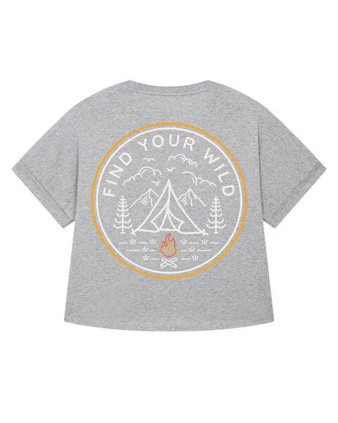 watapparel watapparel Oversize T-Shirt Frauen Find your wild, Heather grey, – Produktbild 2 von 2