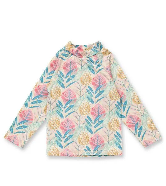 Sense Organics & friends in cooperation with GARY MASH Sense Organics & friends in cooperation with GARY MASH Baby und Kinder Badeshirt UV-Schutz 50+ aus recyceltem Polyester, Tropendruck (mehrfarbig), – Produktbild 1 von 4