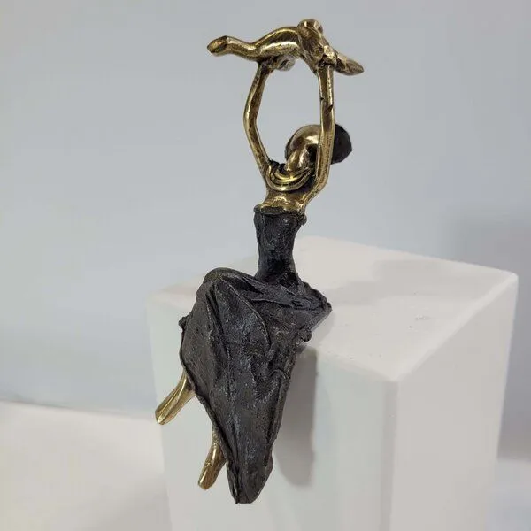 Moogoo Creative Africa Moogoo Creative Africa Bronze-Skulptur "Baby Party" by Karim Sana | versch. Farben und Größen, Grey, – Produktbild 1 von 2