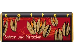 Zotter Zotter Bio-Vollmilch-Schokolade 'Safran und Pistazien' 70 g – Produktbild 1 von 1