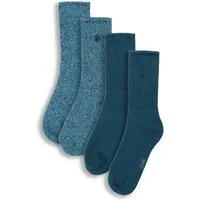 Living Crafts LIVING CRAFTS - Unisex Socken, 2er Pack - Petrol (83% Bio-Baumwolle; 15% Polyamid (recycelt); 2% Elasthan), Nachhaltige Mode, Bio Bekleidung, Petrol, – Produktbild 1 von 1